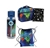 SPENCIL School Essentials Pack, Colour Drip, Incl: Triple Zip Backpack, Ins