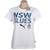 4 x PUMA Women's NSW Blues Graphic Tee, Size L, Cotton, White. Buyers Note