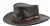 JACARU Australia 1003 Swagman Hat, Brown, Size: Medium/Large, Cow hide moss