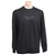 CALVIN KLEIN French Terry Crew Pullover, Size L, 72% Cotton, Black (002), 4