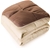 LINENSPA Down Alternative Microfiber Quilted Comforter, Queen, Sand/Mocha,