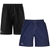 2 x KAPPA Men's Logo Zolg Shorts, Size 2XL, 100% Polyester, Black & Blue Ma