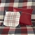 3 x MADISON PARK Decorative Red Pillows, Lodge Plaid Herringbone Design. NB