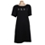 DKNY Women's Sequin Logo Tee Dress, Size XL, 95% Cotton, Black/Silver. Buy