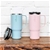 REDUCE 2pk Hot 1 Mugs, 700ml, Pink & Light Blue. NB: Not in original packag