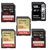 5 x Assorted SD Cards, 128GB. INCL: SANDISK, LEXAR. NB: Unknown Functionali