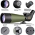 GOSKY 20-60x80 Spotting Scope with Tripod, Carrying Bag and Scope Phone Ada