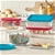 PYREX 8-Pc Glass Food Storage Container Set Decorated Round & Rectangle, Ha