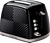 RUSSELL HOBBS Groove 2 Slice toaster, Black, Model: RHT722BLK. Buyers Note