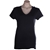 6 x SIGNATURE Women's V-Neck T-Shirts, Size S, 100% Cotton, Black. Buyers