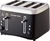 RUSSEL HOBBS 4 Slice Toaster, Matte Black. Buyers Note - Discount Freight