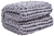ONKAPARINGA Knitted Weighted Blanket 6kg Grey. NB: Damaged packaging.