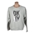 DKNY Women's Sequin Logo Fleece Sweatshirt, Size L, 60% Cotton, Platinum/St