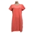CALVIN KLEIN JEANS Women's T-Shirt Dress, Size S, 55% Pima Cotton, ASZ/Rio
