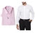 2 x Men's Shirts, Size 39/86, Incl: CALVIN KLEIN & VAN HEUSEN, Pink & White