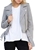 BLANKNYC Women's Suede Biker Jacket, Size XS, Cloud Gray, 73K-9269. Buyers