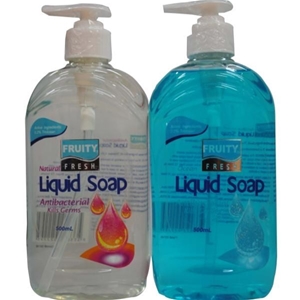20 x Fruity 500ml Liquid Hand Soap Pump 