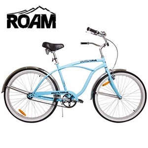 Roam Mens 26'' Aqua Beach Cruiser Bicycl