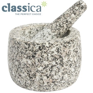 Classica White Granite Mortar and Pestle
