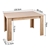 Artiss 4 Seater Rectangular Dining Table - Natural Wood