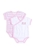 Pumpkin Patch Baby Girl's 2Pk Crossover Bodysuits