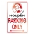 Holden Parking Only Glass Clock