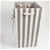 Apartmento Striped Laundry Basket - Stone/White