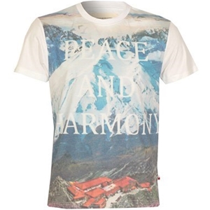 Bellfield Mens Pawson Print T-Shirt