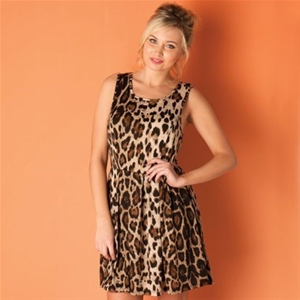 Brave Soul Womens Leopard Print Dress