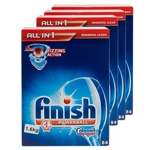 4 Pack Finish Powerball All in 1 Dishwas