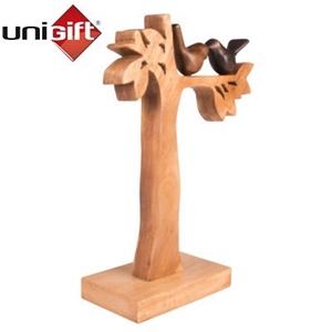 24cm x 33cm UniGift Decorative Wooden Bi