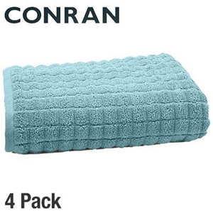 4-Pack Conran Soho 600GSM Bath Towels - 