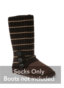 Ozwear UGG Cardy Thin Socks Chocolate an