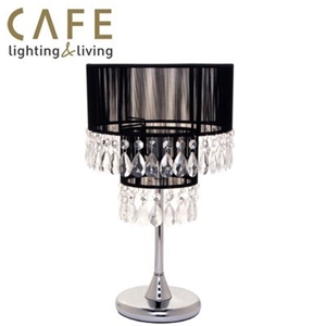 CAFE Lighting 44cm Diva Table Lamp - Bla