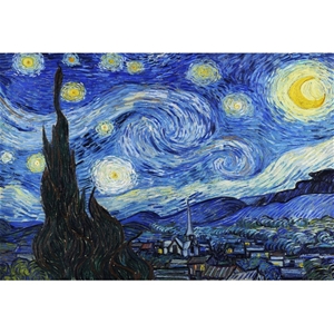 Starry Night by Van Gogh, 75x50cm Canvas