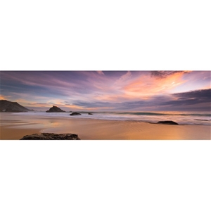 Beach Sunset, 138x46cm Canvas Print