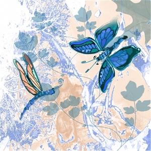 Flight of Butterflies, 59x59cm Canvas Pr