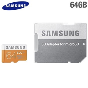 64GB Samsung EVO microSDXC Memory Card &