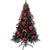 720Tips Christmas Tree 2.1m with Ornaments Black
