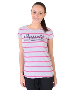 Russell Athletic Womens Vintage Stripe T