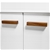 2 Doors Sideboard Buffet Cabinet/Cupboard Matt White