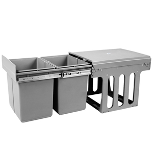 Dual Side Pull Out Rubbish Waste Basket 