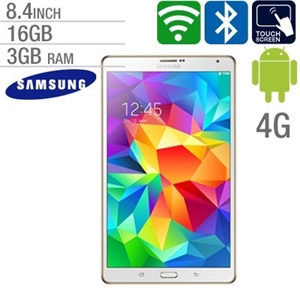 8'' Samsung Galaxy Tab S 16GB 4G - White