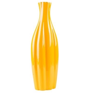 Erica 19cm x 50cm Metal Vase - Turmeric