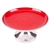 28cm Metal Cake Stand - Chilli Red