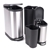 Set of 2 Stainless Steel Pedal Bins - 40L & 10L