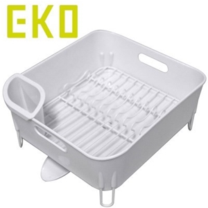 EKO Compact Dish Rack - White