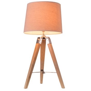 65cm Tripod Table Lamp - Natural/Light W