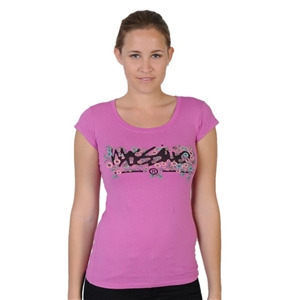Mossimo Womens Floral Script Tee