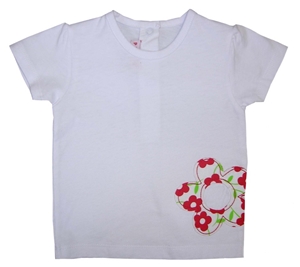 Plum Baby Flower embroided TShirt